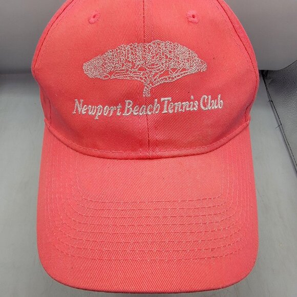 Newport Beach Tennis Club Adults Coral Pink Hat Cap Casual Outdoors Lightweight main image 9